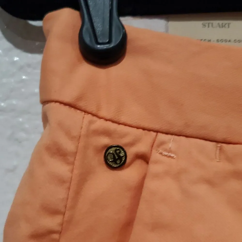 Scotch & Soda Men's Bright Peach Stuart Shorts Size 30 X 9 in Inseam
